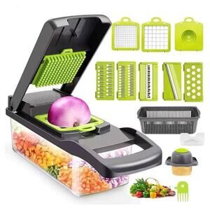 12 In 1 Vegetable Salad Fruit Peeler Cutter Slicer Dicer Chopper Kitchen Tools